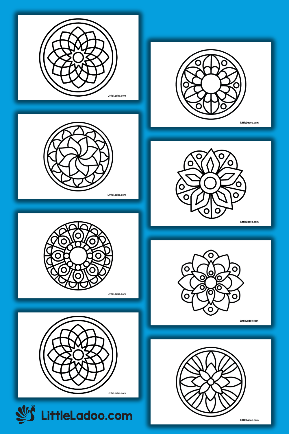 Rangoli Colouring Pages Free Printable 