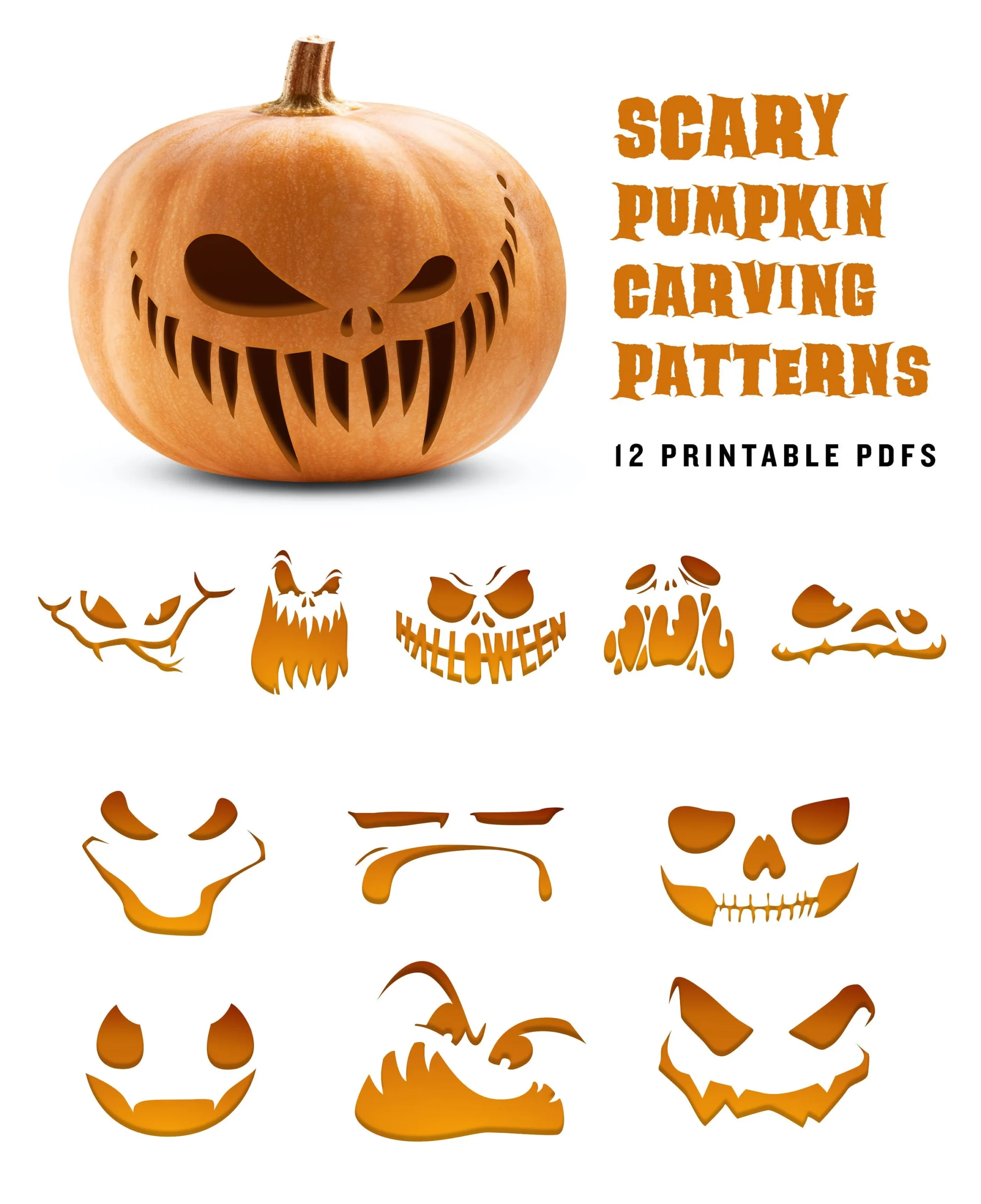 Easy Pumpkin Carving Designs Printable