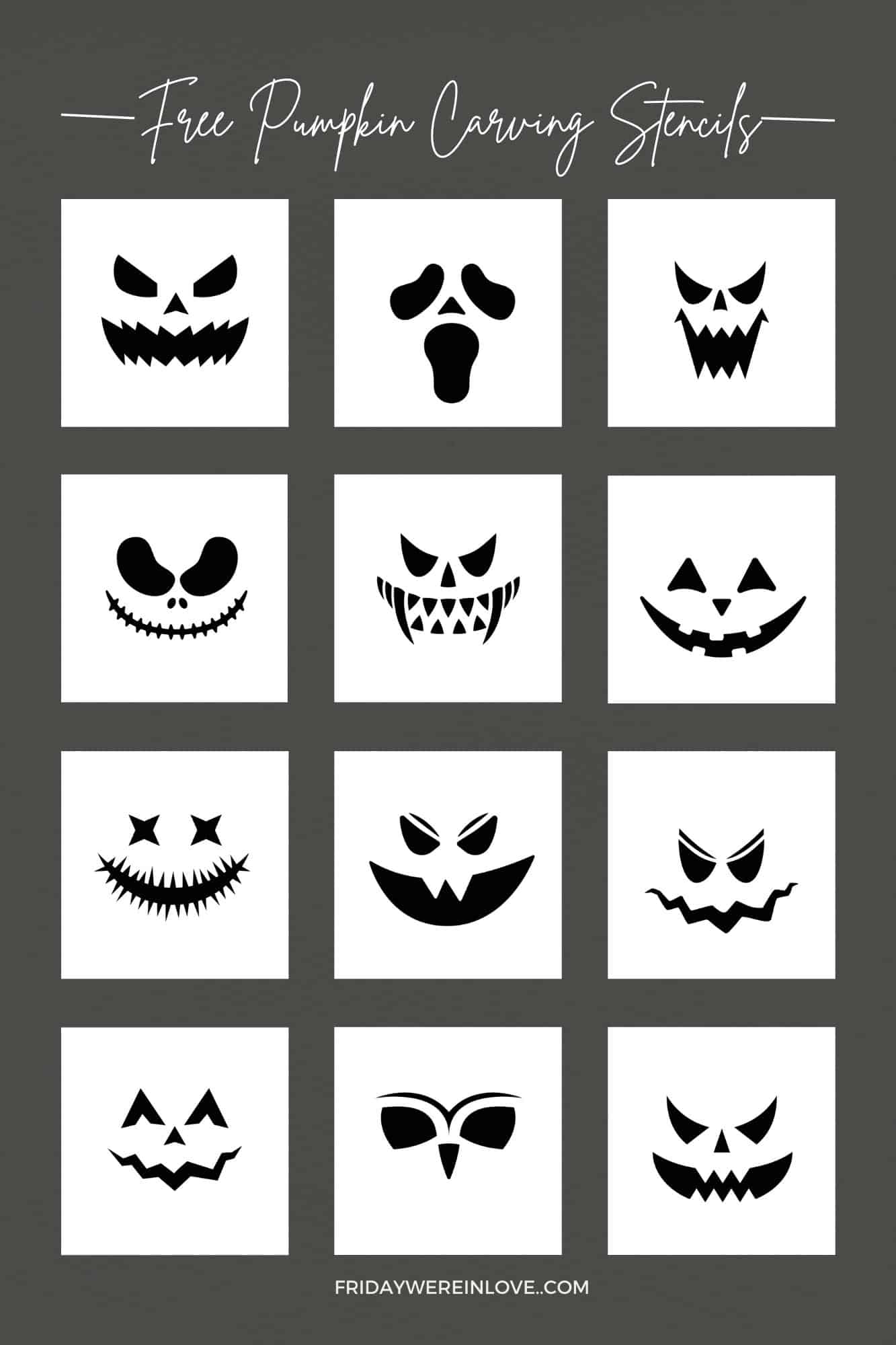 Carve Pumpkin Design Printable