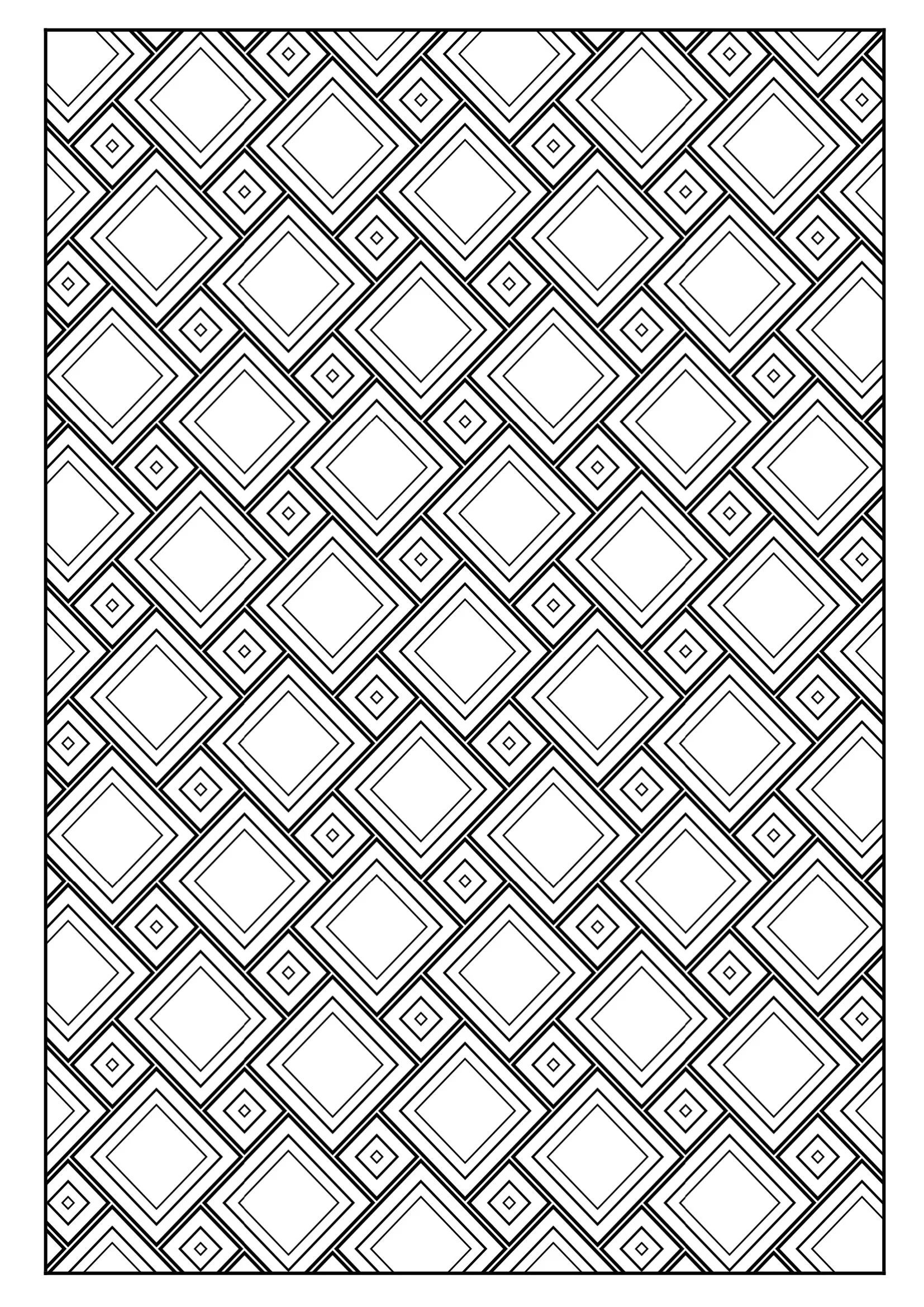 Set Of 33 Printable Coloring Pages With Geometric Designs Kids 