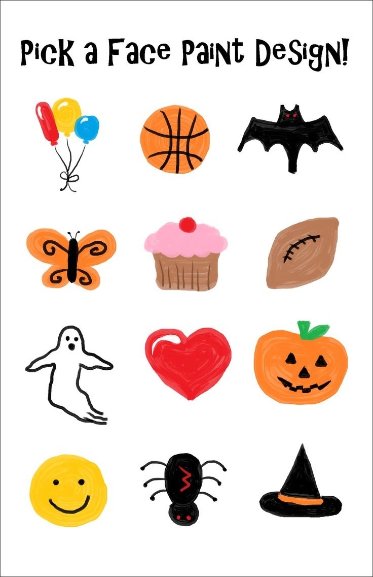 Simple Face Painting Designs Fall