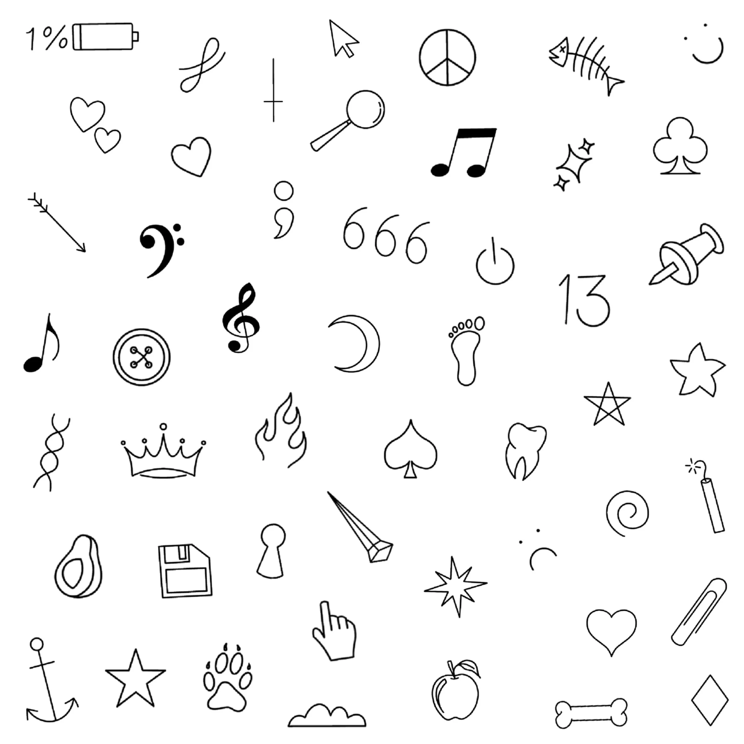 Small Printable Tattoo Designs