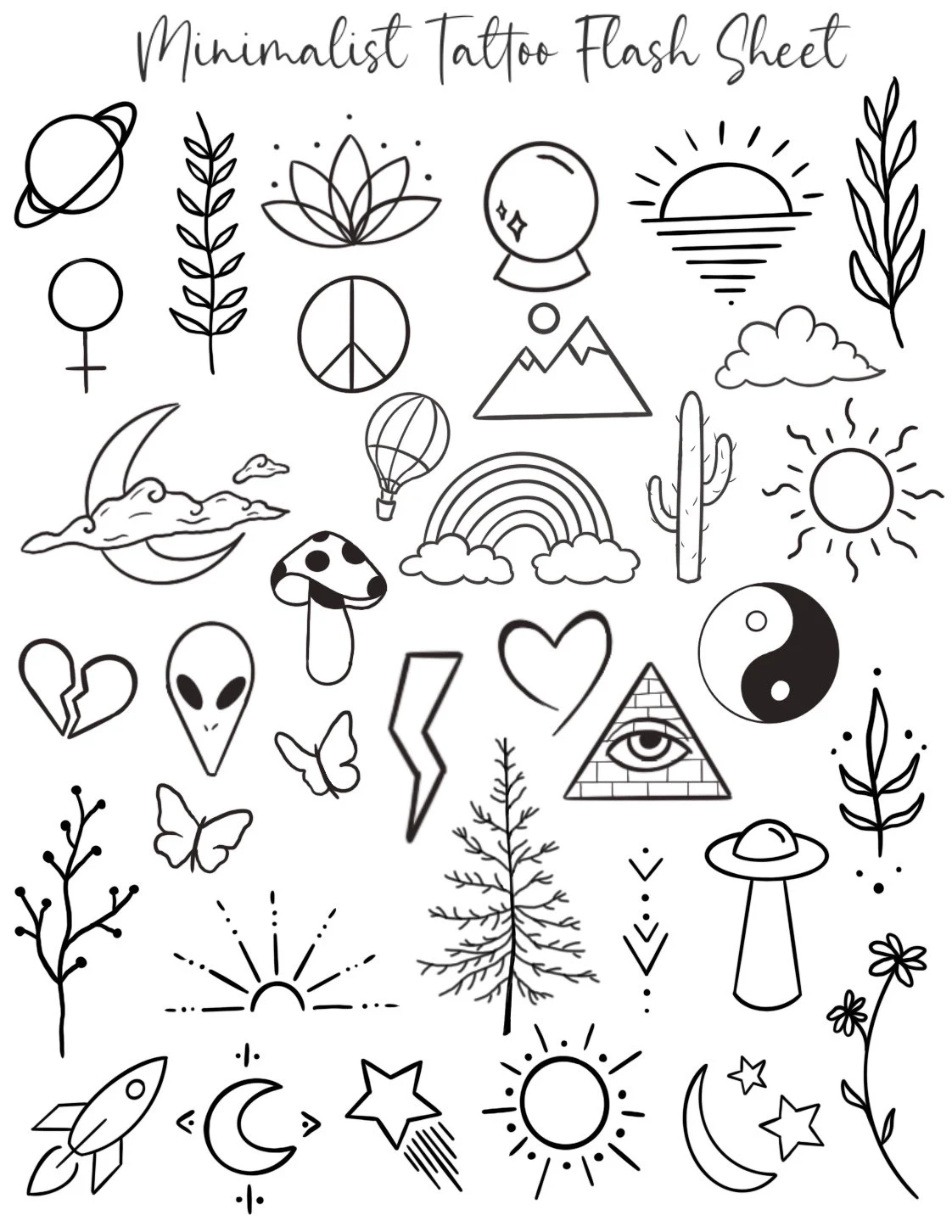 Simple Printable Tattoo Designs