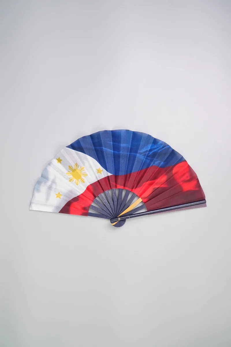 Small Fan With Philippine Flag Print Kultura Filipino Kultura 