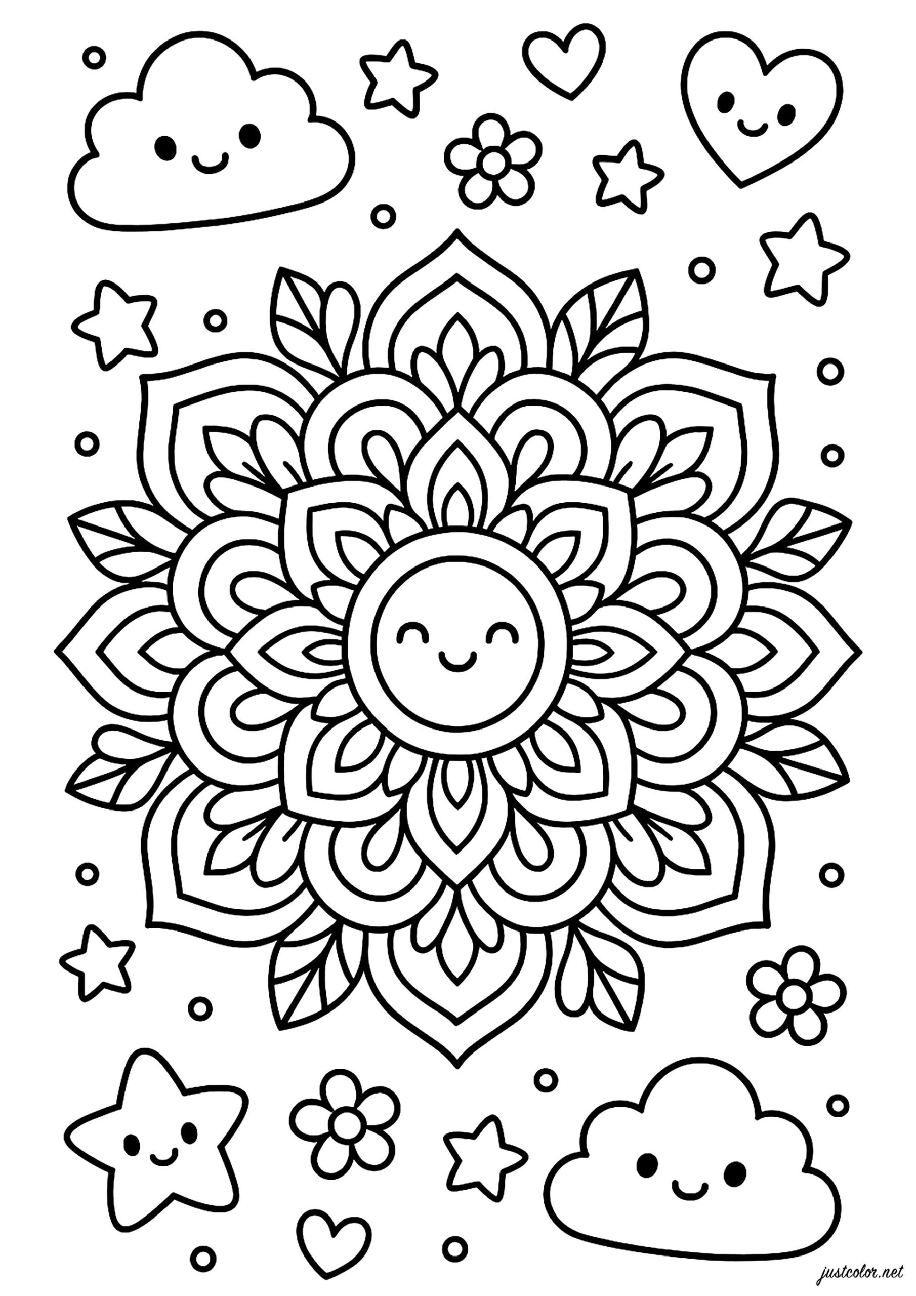 Mandala Designs Printable Coloring Pages