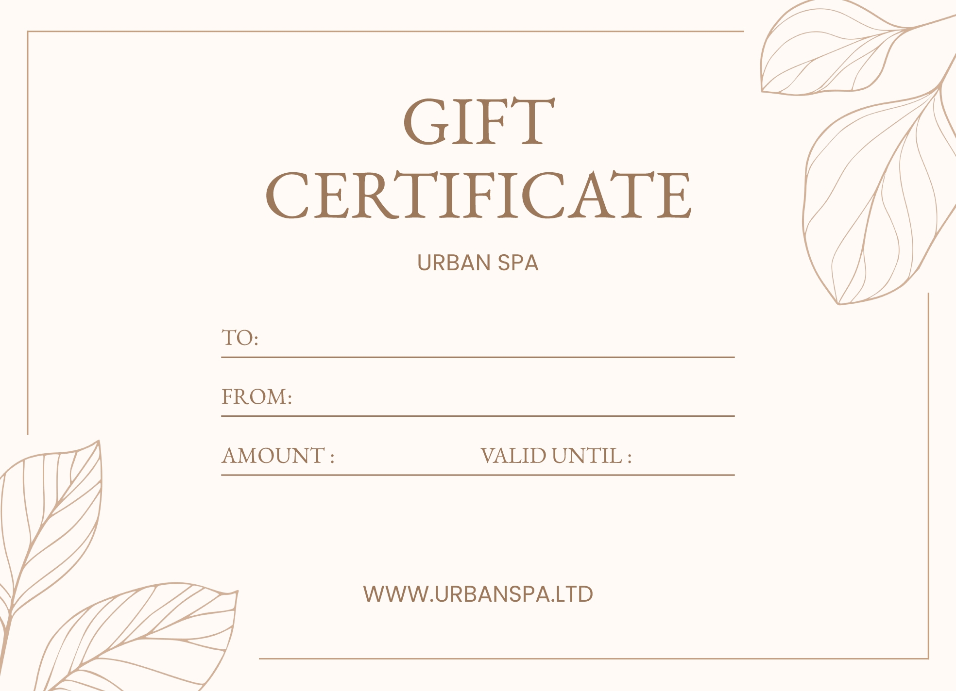 Design Gift Certificate Free Printable