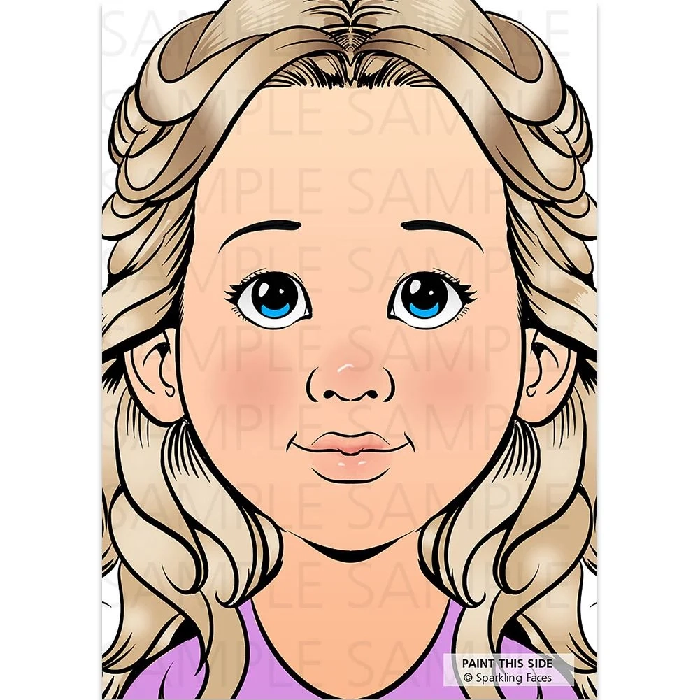 Sparkling Faces Practice Board Sophia Face Painting Practice 