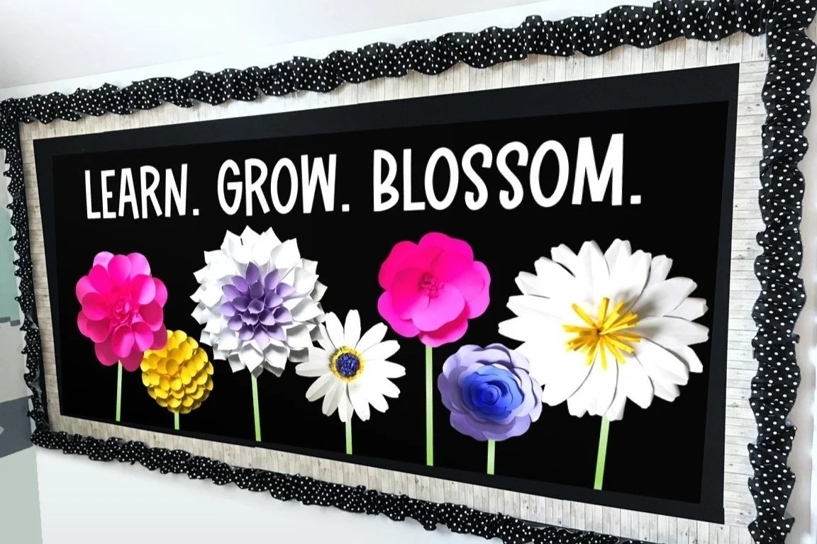 Printable Flower Design For Bulletin Board