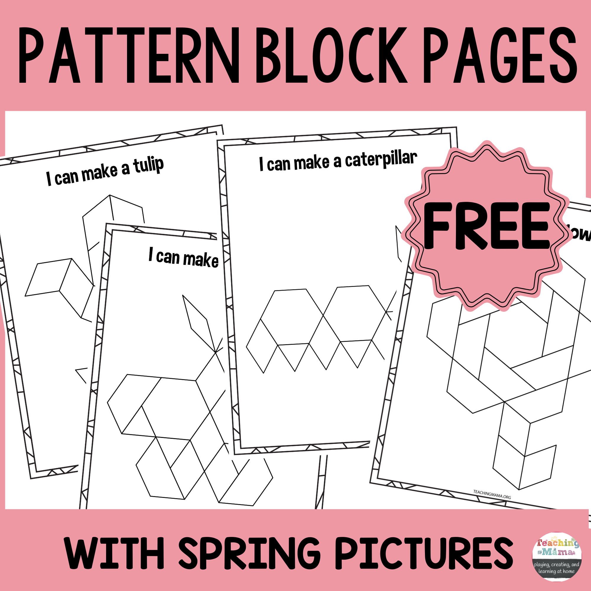 Free Printable Pattern Block Designs