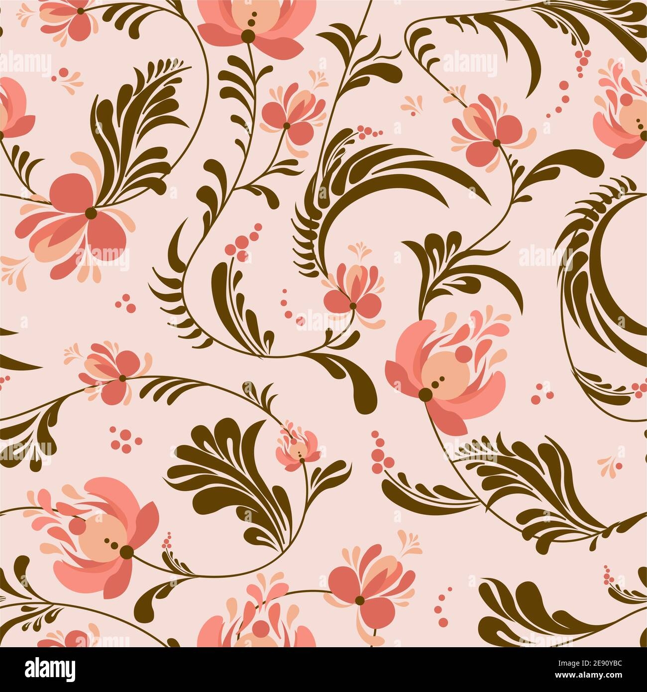 Spring Trend Pattern Seamless Pattern For Printing Onto Fabric 