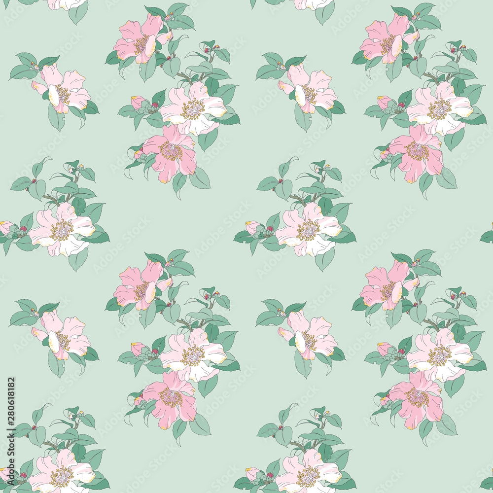 Stock Vektorgrafik Modern Floral Seamless Pattern For Your Design Stock Vektorgrafik Modern Floral Seamless Pattern For Your Design