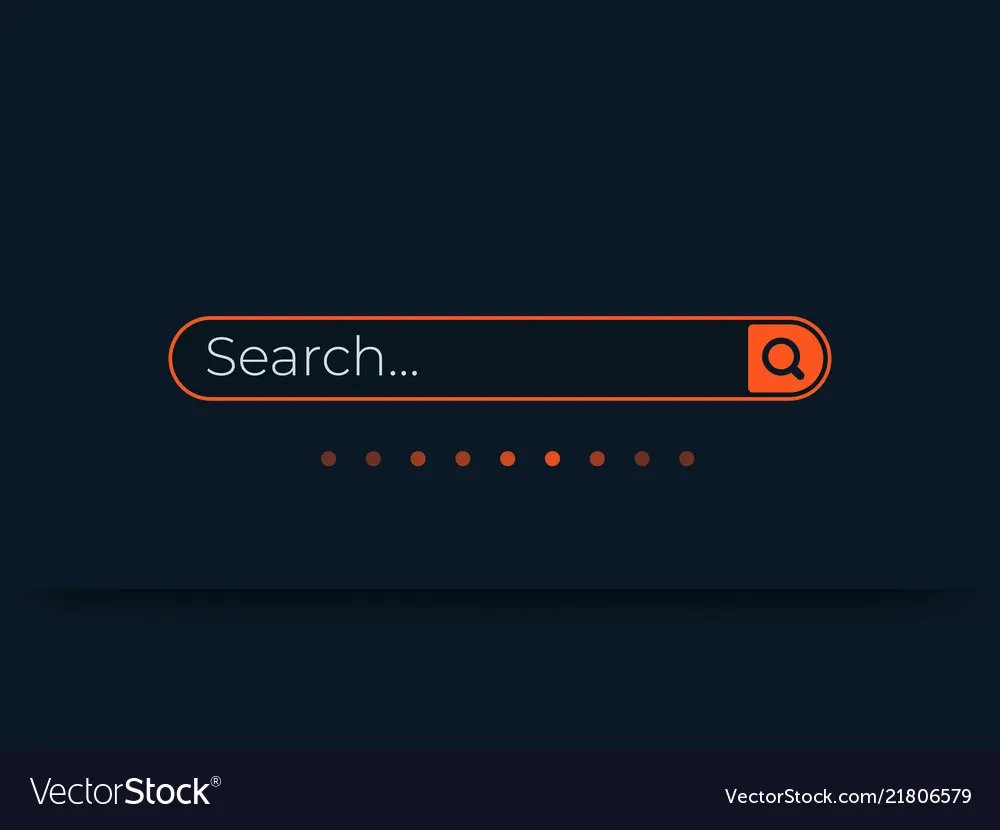 Suchleiste Vorlage Ui Minimalistisches Design Vektorbild