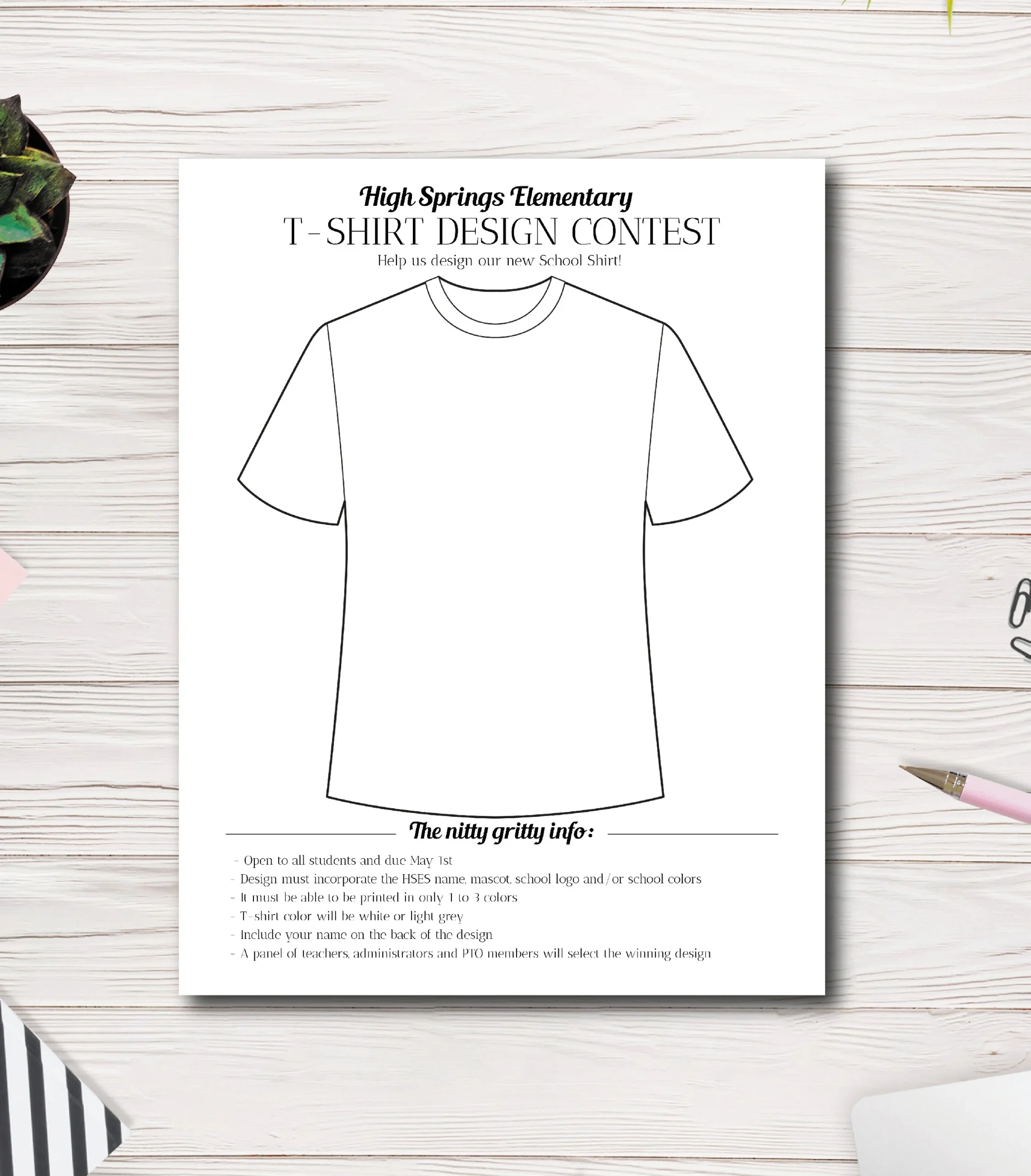 T Shirt Design Contest Flyer Vorlage T Shirt Design Zeichnen PTA 