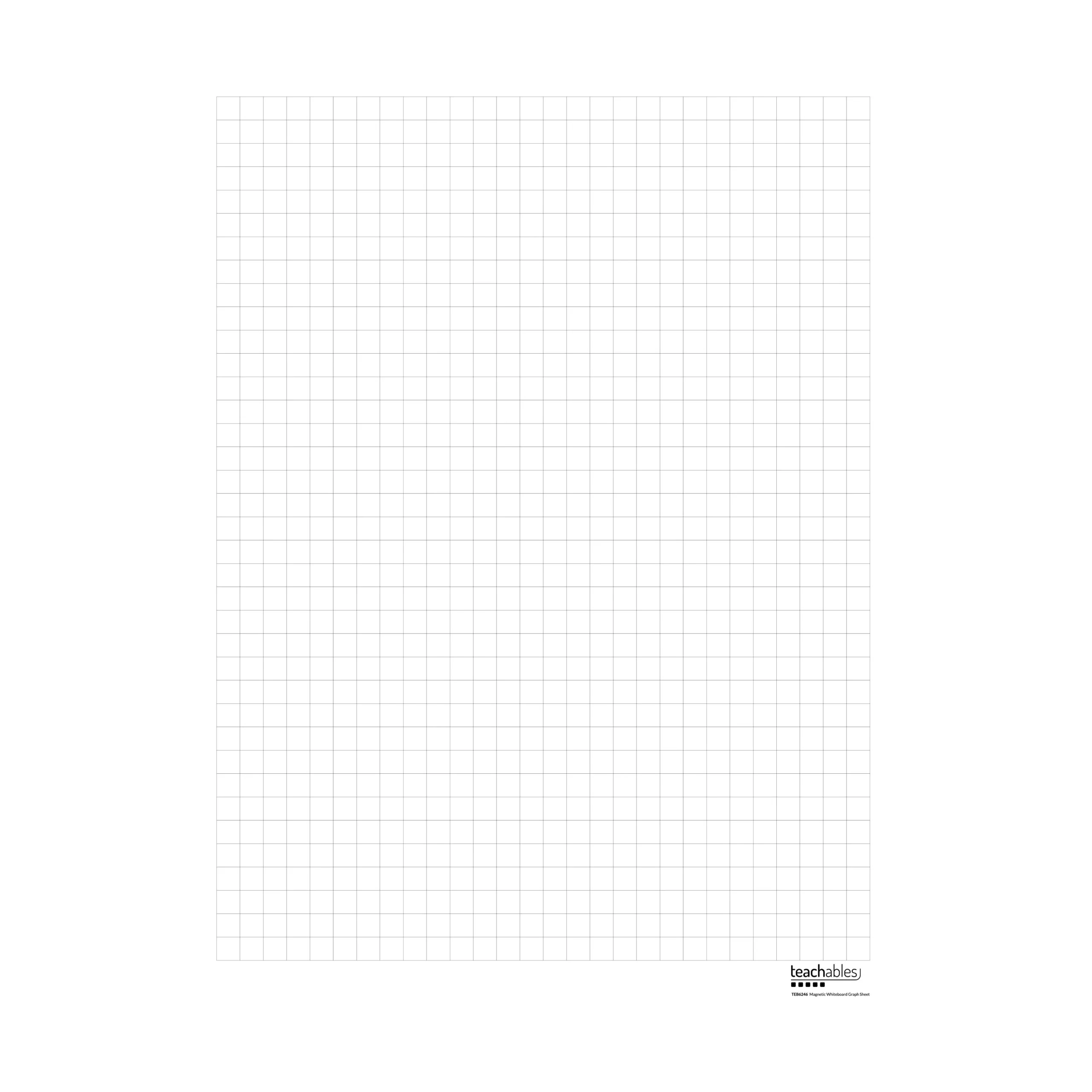 Teachables Magnetic Whiteboard Graph Sheet Classroom Resource