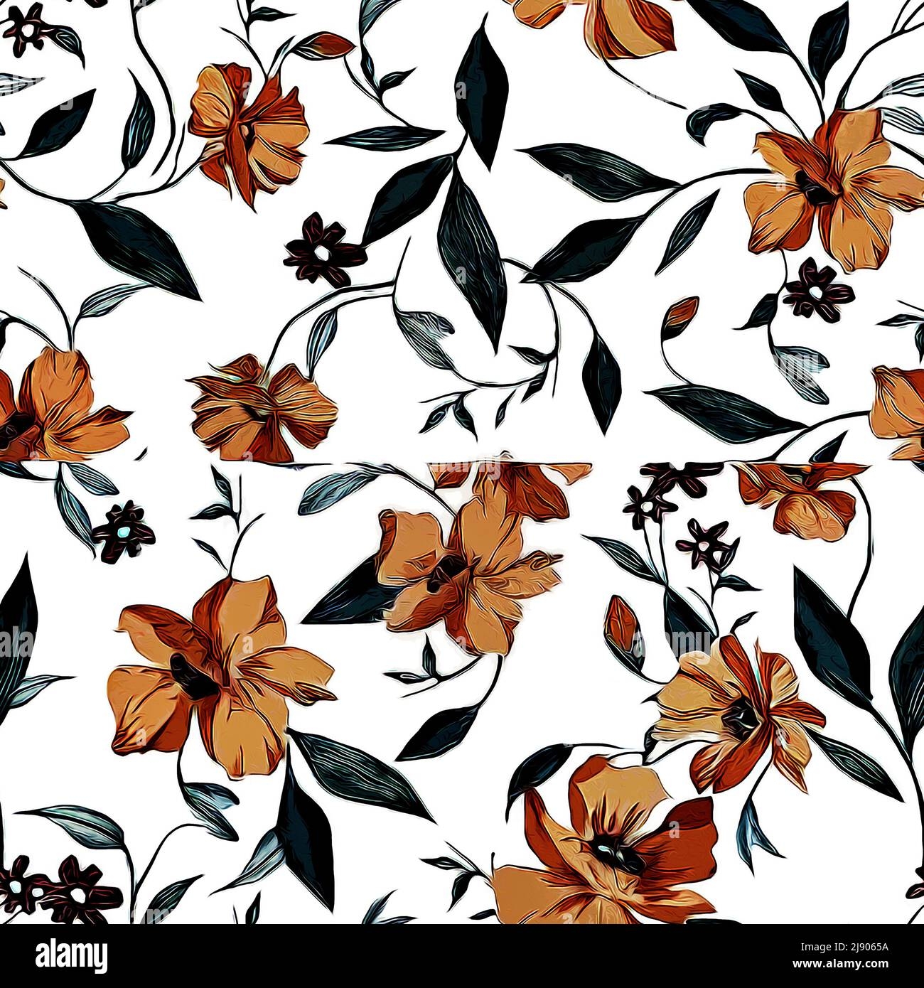 Textile And Wallpaper Patterns A Printable Digital Illustration 