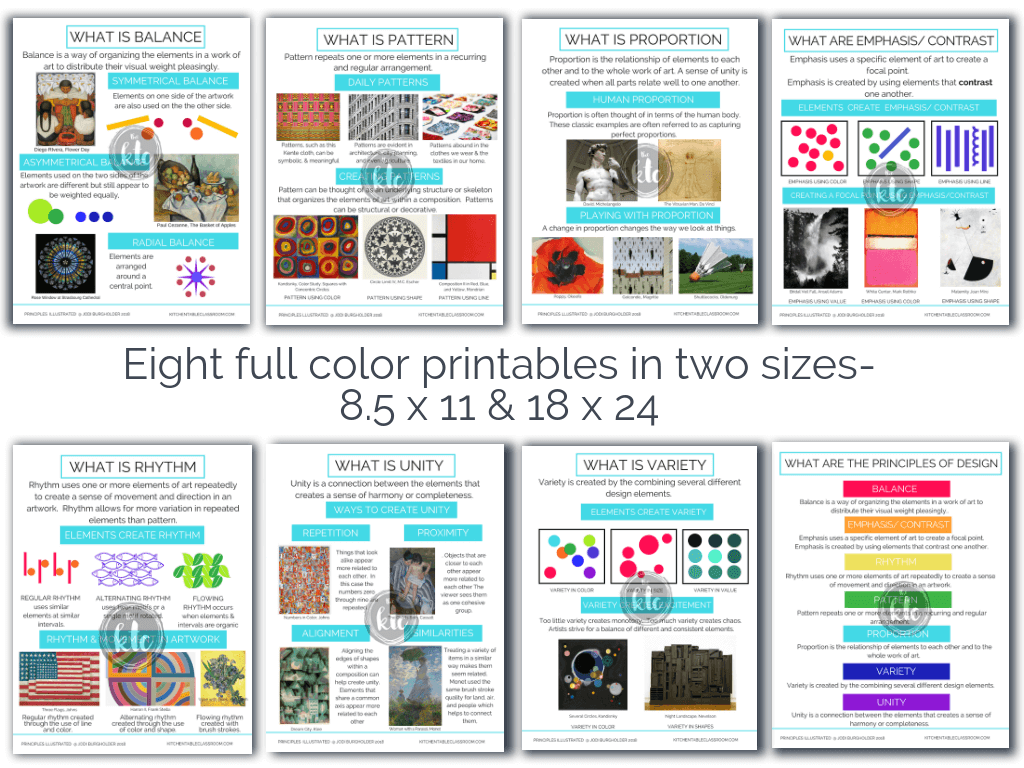 The Principles Illustrated Principles Of Design Posters And 