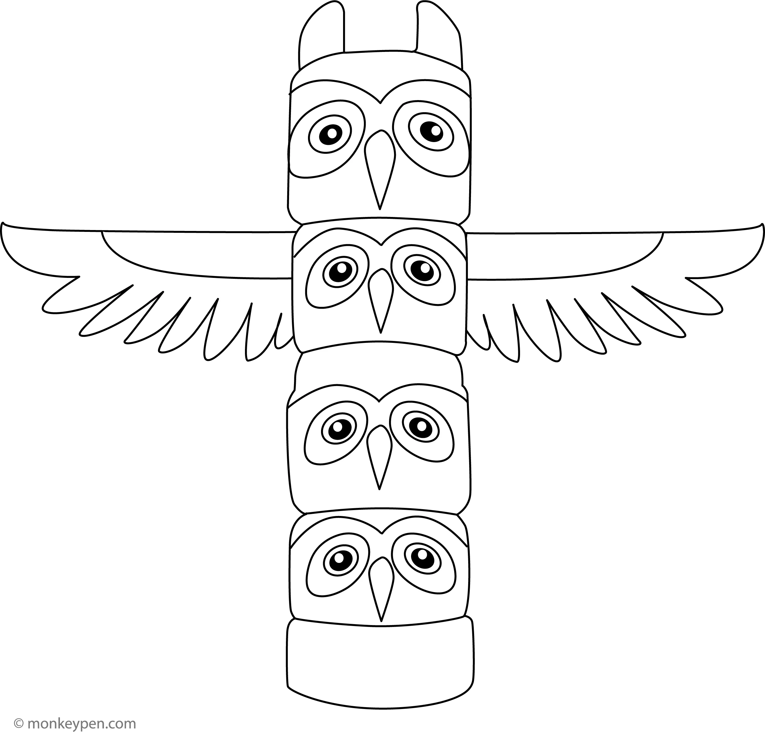 Design A Totem Pole Printable Template