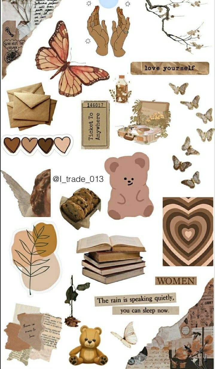 Vintage Aesthetic Stickers Printables