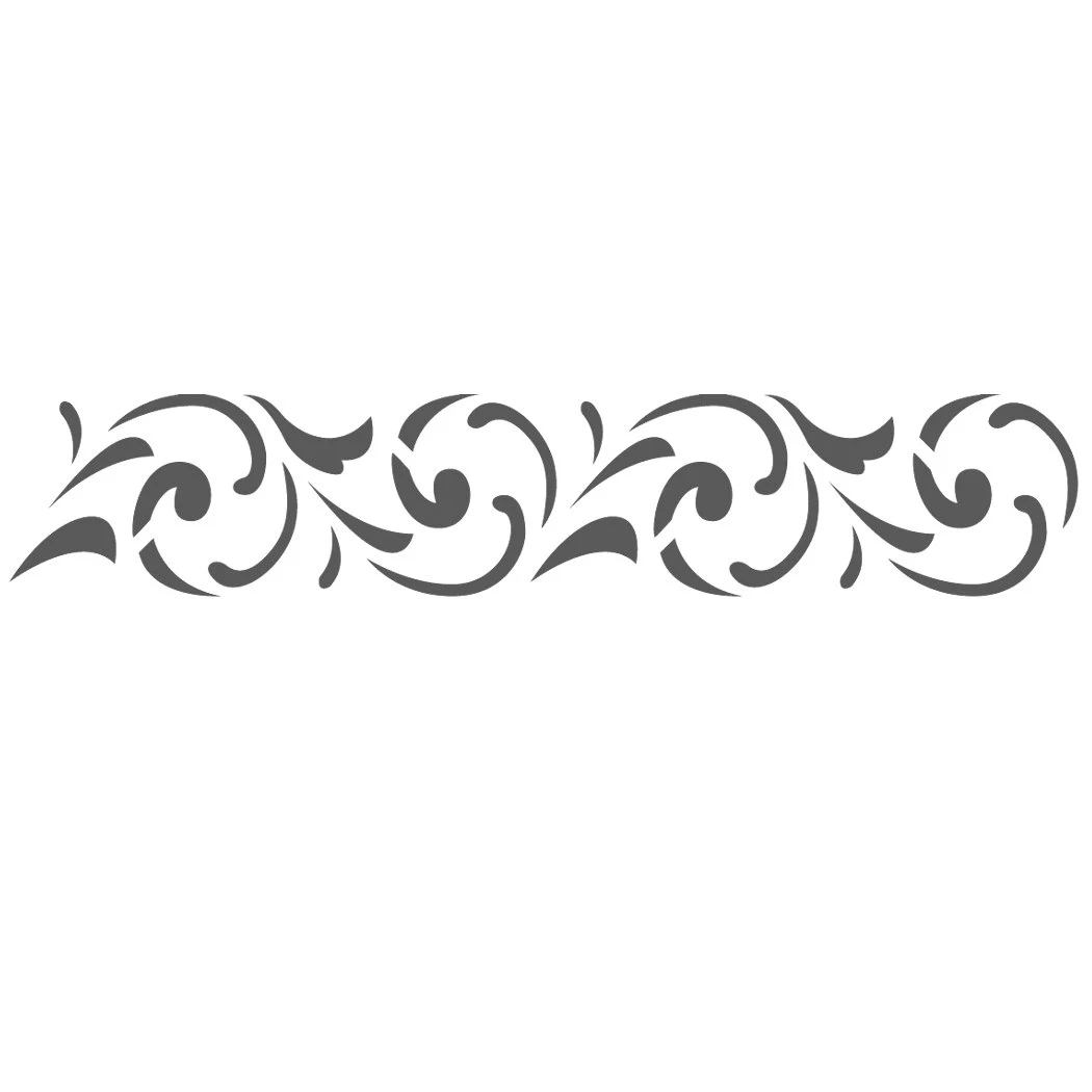 Wall Border Stencils Pattern 034 Reusable Template For DIY Wall 