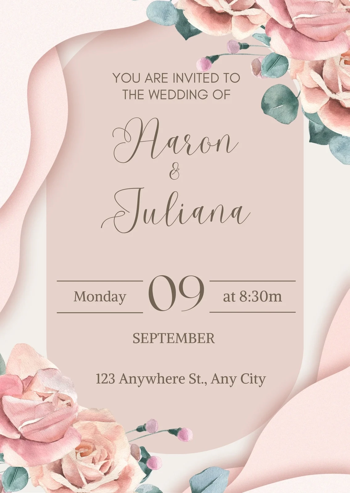 Wedding Invitation Templates To Customize For Free Canva